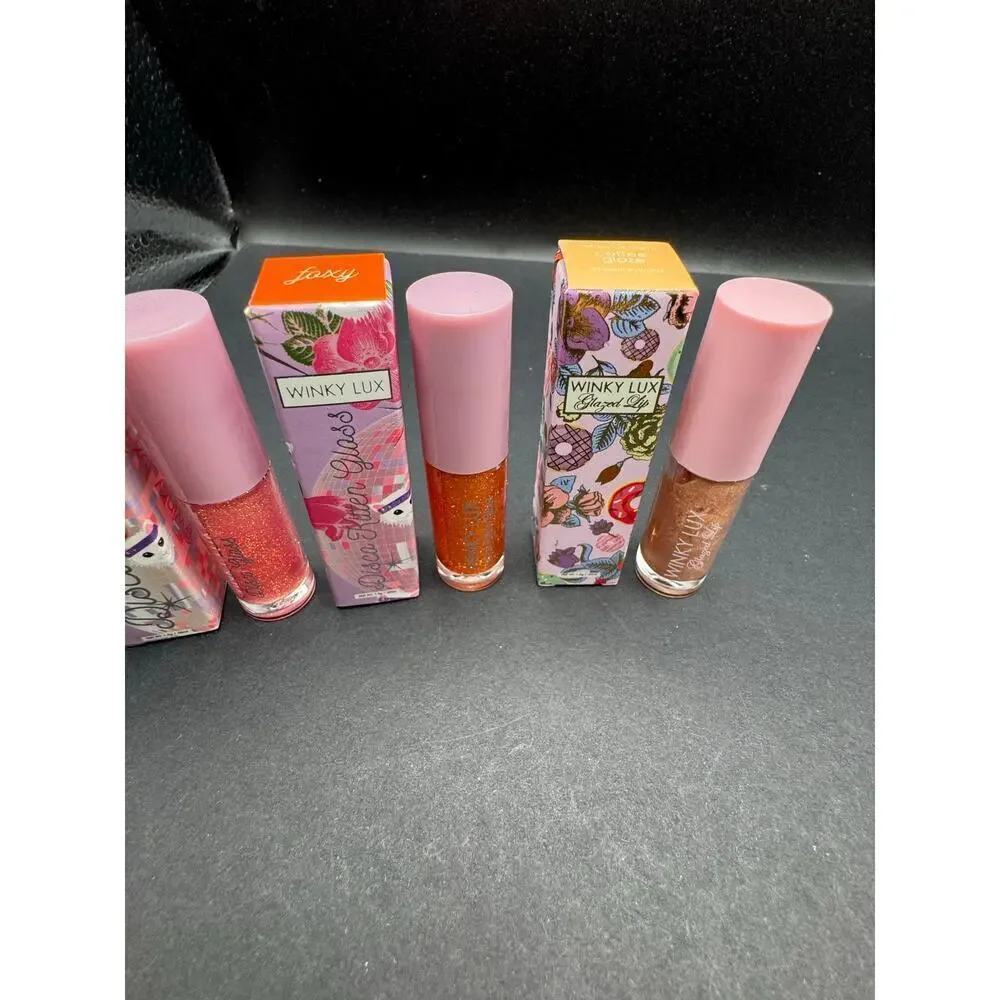 NIB Set of 4 Winky Lux Lip Gloss Minis